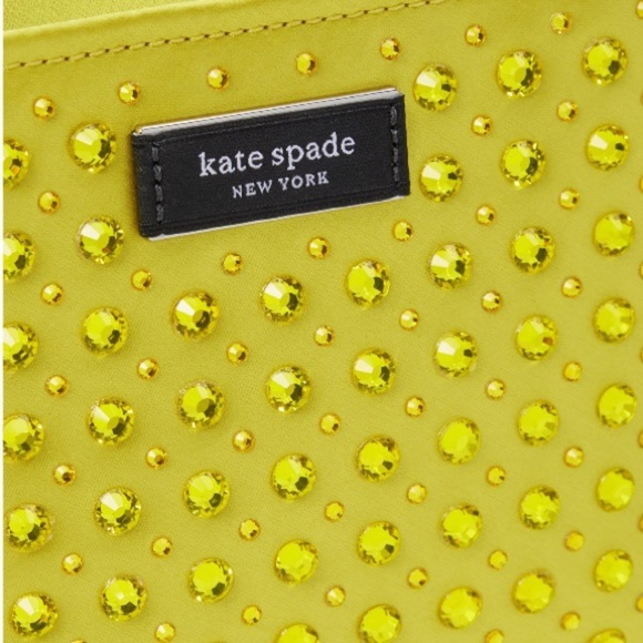 NWT Kate Spade New York Sam Icon Crystal Embellished Fabric Mini Tote - Picture 4 of 4